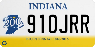 IN license plate 910JRR