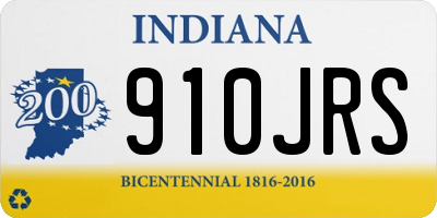 IN license plate 910JRS