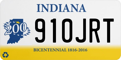 IN license plate 910JRT