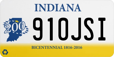 IN license plate 910JSI