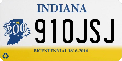 IN license plate 910JSJ