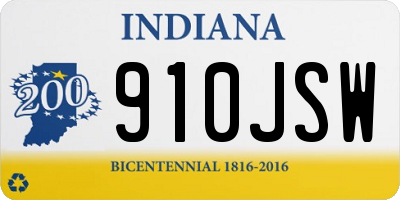IN license plate 910JSW