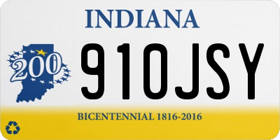 IN license plate 910JSY
