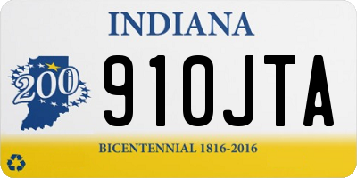 IN license plate 910JTA