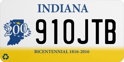 IN license plate 910JTB