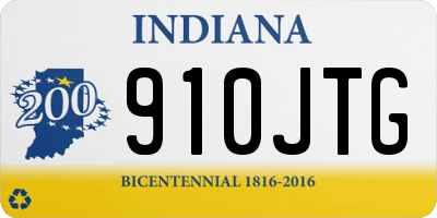 IN license plate 910JTG