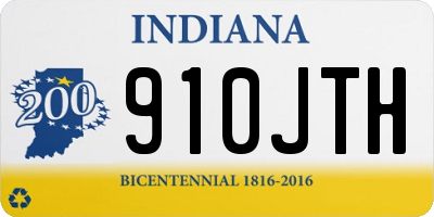 IN license plate 910JTH