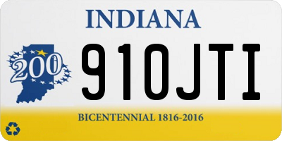 IN license plate 910JTI