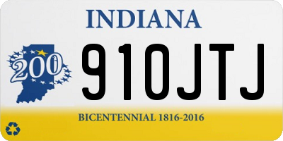 IN license plate 910JTJ