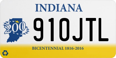 IN license plate 910JTL