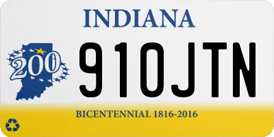 IN license plate 910JTN