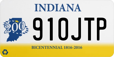 IN license plate 910JTP