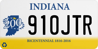 IN license plate 910JTR