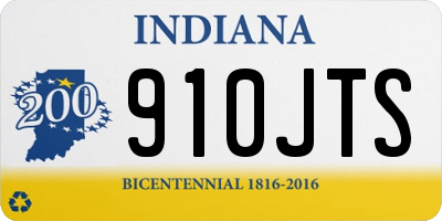 IN license plate 910JTS