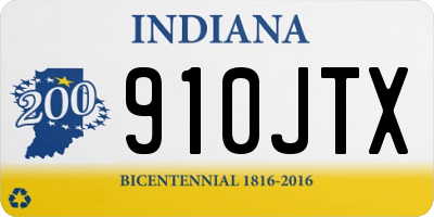IN license plate 910JTX