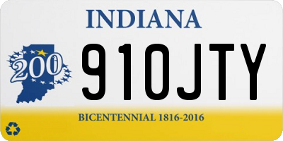 IN license plate 910JTY
