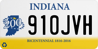 IN license plate 910JVH