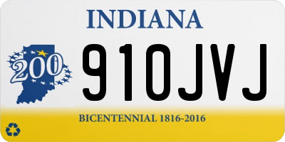 IN license plate 910JVJ