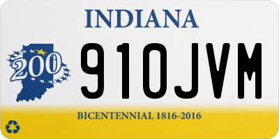 IN license plate 910JVM
