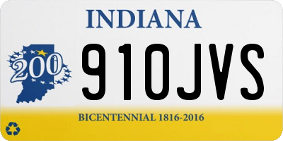 IN license plate 910JVS