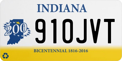 IN license plate 910JVT