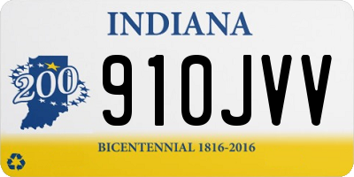 IN license plate 910JVV