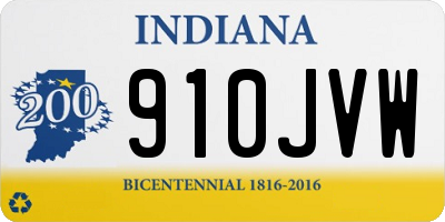 IN license plate 910JVW