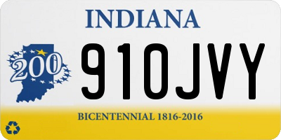 IN license plate 910JVY