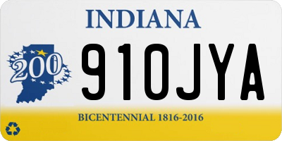 IN license plate 910JYA
