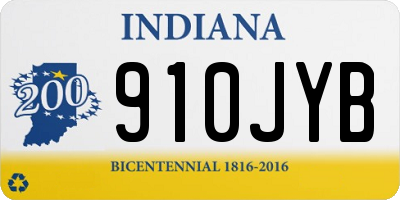 IN license plate 910JYB