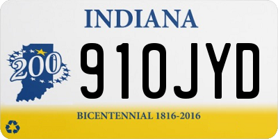 IN license plate 910JYD