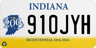 IN license plate 910JYH