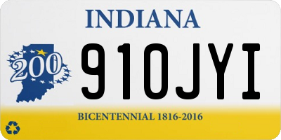 IN license plate 910JYI