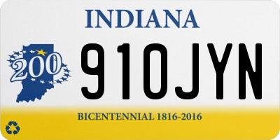 IN license plate 910JYN