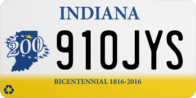 IN license plate 910JYS