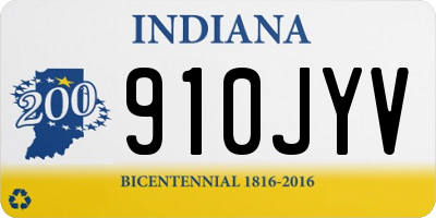 IN license plate 910JYV