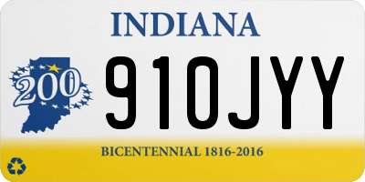 IN license plate 910JYY