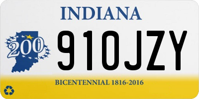 IN license plate 910JZY