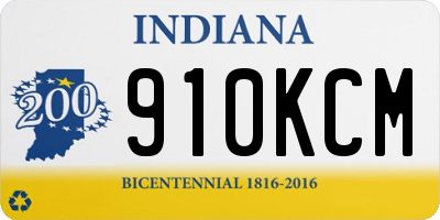 IN license plate 910KCM
