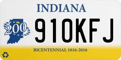 IN license plate 910KFJ