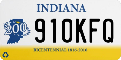 IN license plate 910KFQ