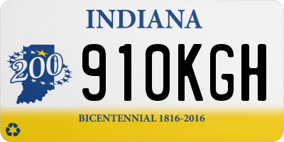 IN license plate 910KGH