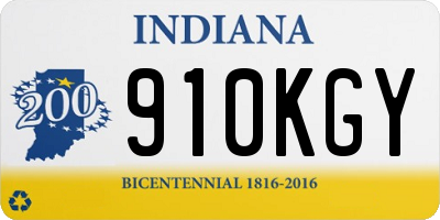 IN license plate 910KGY