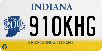 IN license plate 910KHG
