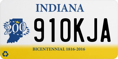IN license plate 910KJA