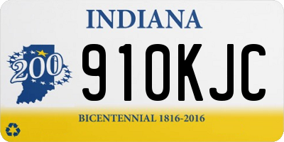 IN license plate 910KJC