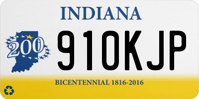 IN license plate 910KJP