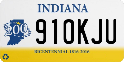IN license plate 910KJU