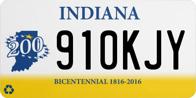IN license plate 910KJY