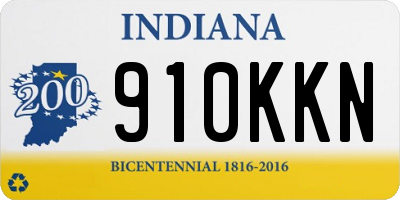 IN license plate 910KKN